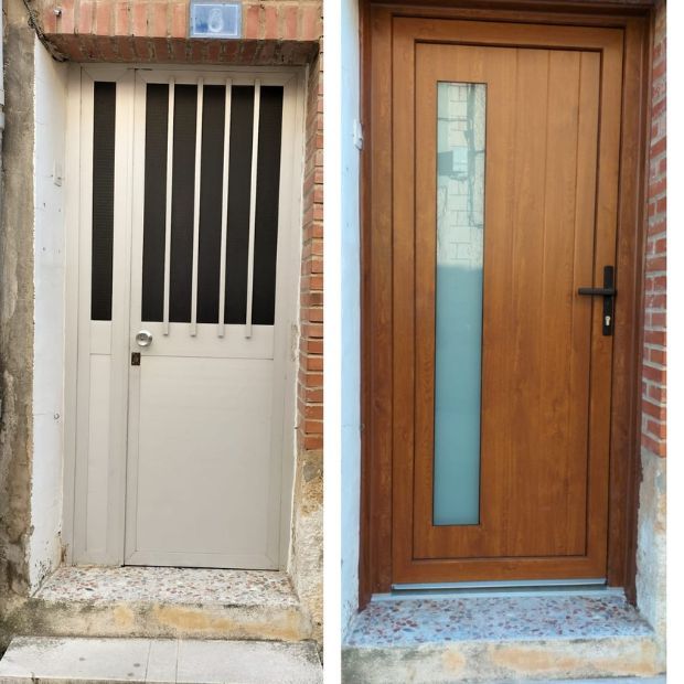 trabajo de instalación de puertas Daiko Aranda Montaje e instalación de puertas y ventanas de pvc y alumnio